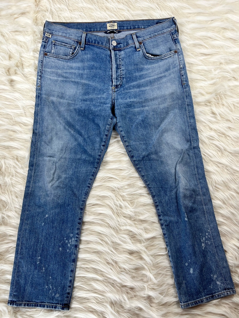 Citizens Of Humanity Emerson Jeans Size 30 36x27 Mid Rise Boyfriend Light Wash